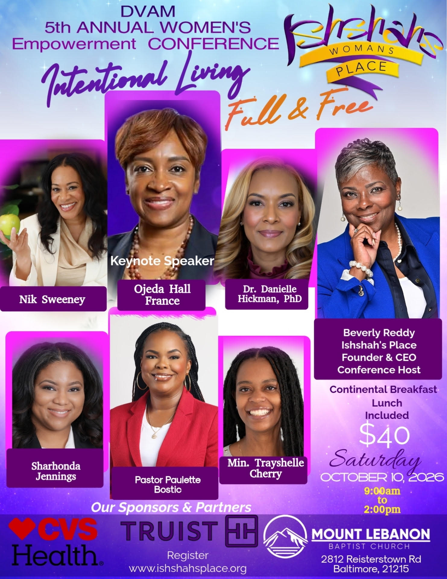 DVAM 5th Annual Women's Empowerment Conference flyer