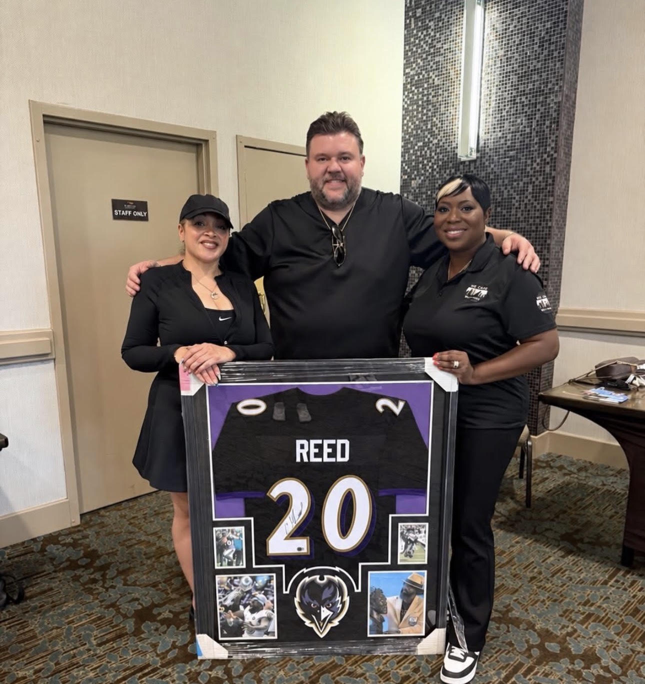 Dr. Stephanie supporting Ray Lewis' Power 52 Foundation